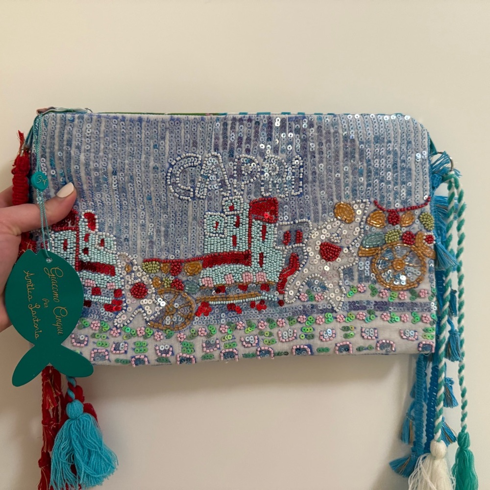 Colorful Beaded Clutch
